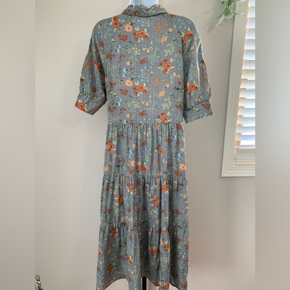 Floral Blue Dress - Picture 2 of 16